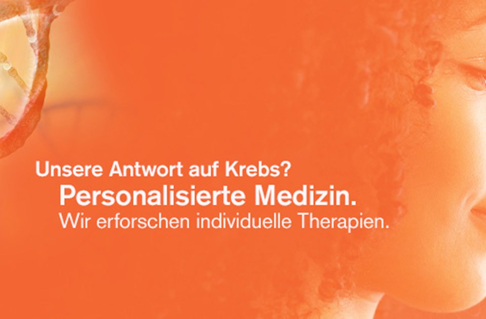 GSK-Banner personalisierte Medizin gegen Krebs