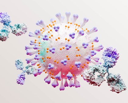 Monoclonal Antibodies With COVID Science Image