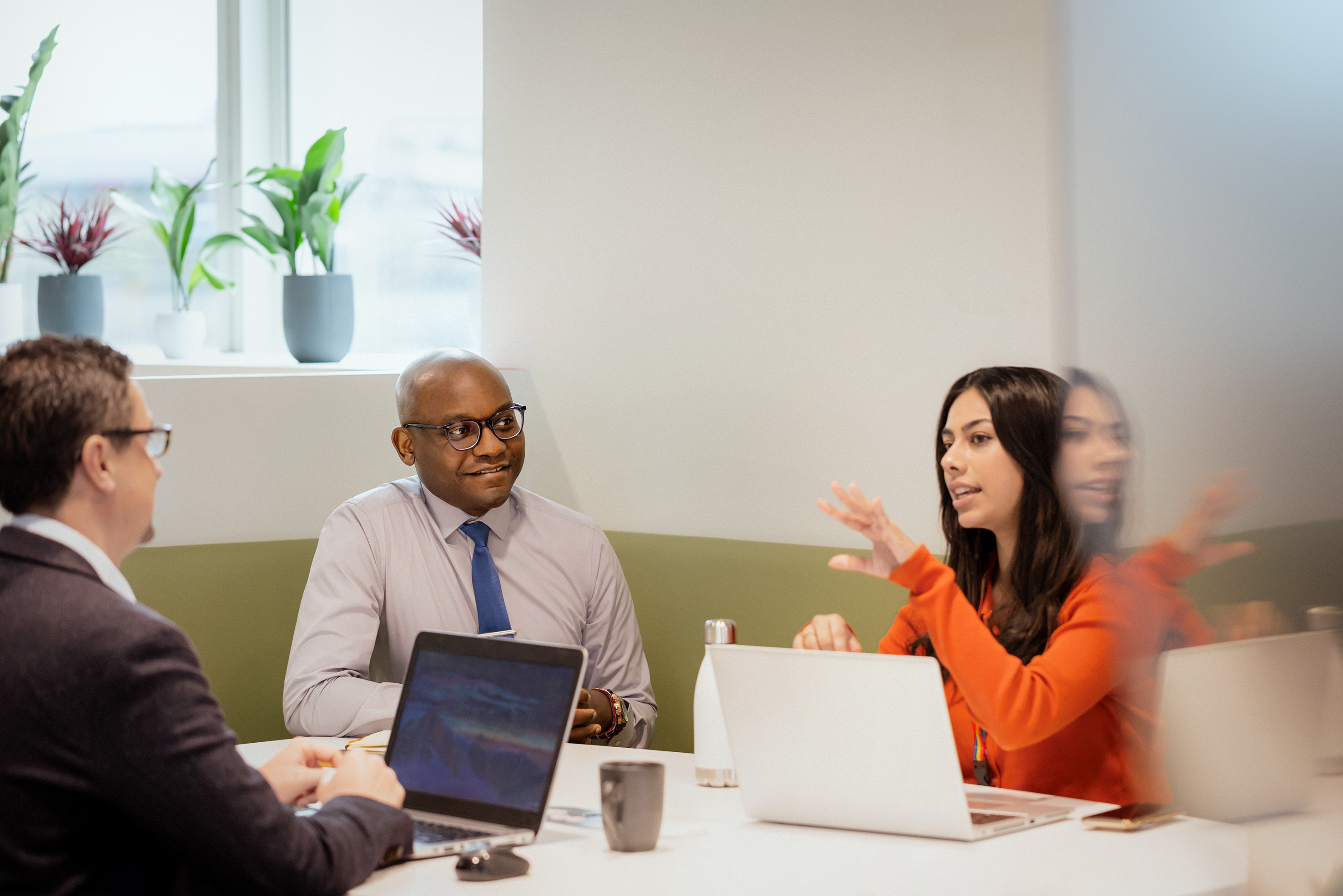 Personen in Meeting