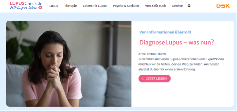 Screenshot LUPUSCheck.de Website