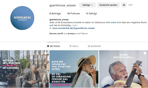 Screenshot guertelrose_wissen auf Instagram